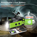 Emergency Crank Radio，4000mAh-Solar Hand Crank Portable AM/FM/NOAA