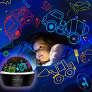 Night Light for Kids Dinosaur Toys,2 in 1 Rotating Projector Lamp with Dino&Vehicles Theme,Easter Birthday Gift for 3 to 8 Year Olds Boys Girls,Kids Room Decor for Toddler Toys