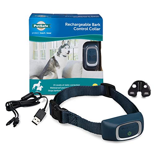 Rechargeable Bark Collar, 15 Levels of Automatically Adjusting Static Correction