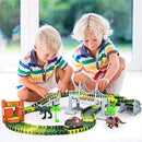 Dinosaur Toys,Create A Dinosaur World Road Race,Flexible Track Playset