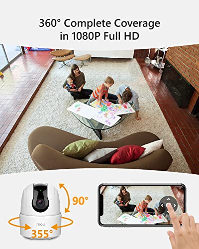 Indoor Security Camera 1080p WiFi Camera (2.4G Only) 360 Degree Home Camera