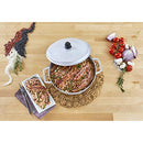 IMUSA USA 17.9Qt JUMBO Traditional Colombian Caldero (Dutch Oven) for Cooking and Serving, Silver, 17.9 Quart