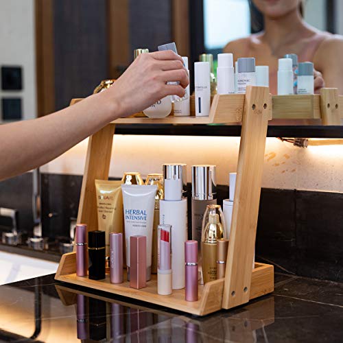 Bathroom Makeup Countertop Organizer Cosmetics Perfume Organizer Stand Shelf