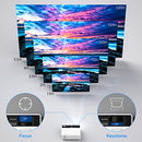 Projector 7500 Lumens with 100" Projector Screen, 1080P Full HD Supported Portable Projector