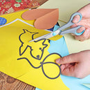 Scissors Set of 4, Premium Stainless Steel Razor Blades, Ergonomic Semi-Soft Rubber Grip