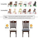 6 Pack Stretch Jacquard Chair Seat Covers, Removable Washable Anti-Dust