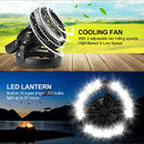 Odoland Portable LED Camping Lantern with Ceiling Fan - Hurricane Emergency Survival Kit