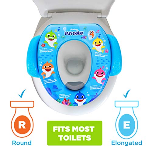 PinkFong Baby Shark Soft Potty Training Seat, Sharktastic