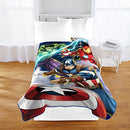 Marvel Avengers Blue Circle Fleece Plush Blanket, 62 x 90/Twin