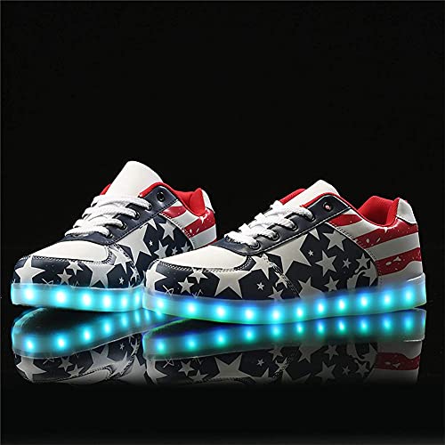 USB Charging Light Up Shoes Sports LED Shoes Dancing Sneakers SYDB551-Star-37