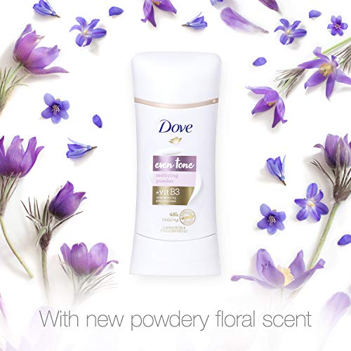 Dove Even Tone Antiperspirant Deodorant for Uneven Skin Tone Restoring Powder Sweat