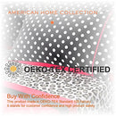6 Piece Bed Sheet Set - Double Brushed Microfiber Print Sheet Set - 14" Deep Pocket