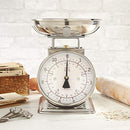 Stainless Steel Analog Kitchen Scale, 11 Lb. Capacity, Silver