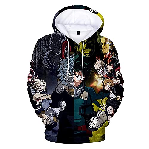 Boku No Hero Academia Hoodie 3D Hooded Pullover Sweatshirt