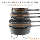 Heavy Duty Pan Rack, Pot Lid Rack, Kitchen Cabinet Pantry Cookware Organizer Rack