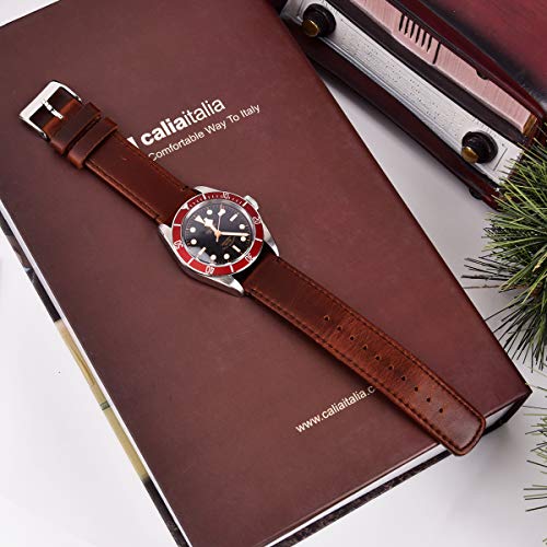 Christmas Stocking Stuffers 22mm Classic Genuine Leather Watch Band Quick Release