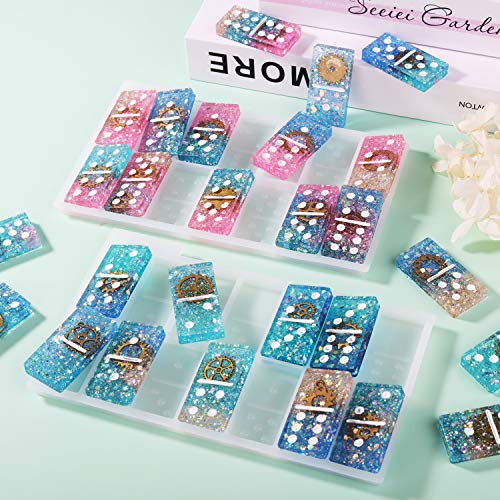 Domino Resin Mold, Domino Mold Double 6 Set,Personalized Dominoes,Resin Jewelry