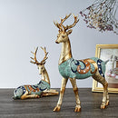 Good Luck Deer Decor, Deer Figurine Home Decor, Deer Statues Decorations for Home