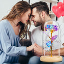 Valentines Flowers Roses Gifts for Women Girlfriend Wife ,Galaxy Glass Rose in A Glass