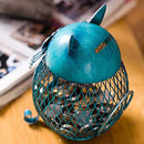 Cat Coin Box Piggy Bank Animal Ornament Iron Art Handcrafts