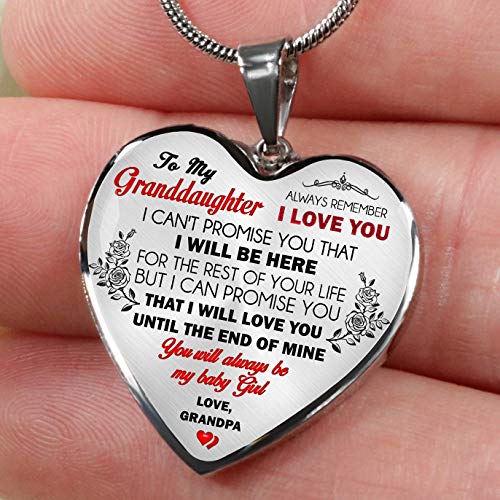 Gift For Granddaughter From Grandpa gifts - Luxury Necklace Silver On Birthday