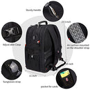Extra Large 52L Travel Laptop Backpack with USB Charging Port Fit 17 Inch Laptops