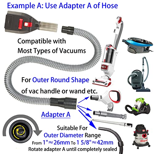 Kodahome Pet Shedding Brush Kit, Deshedding Tool Compatible with Most Vacuum