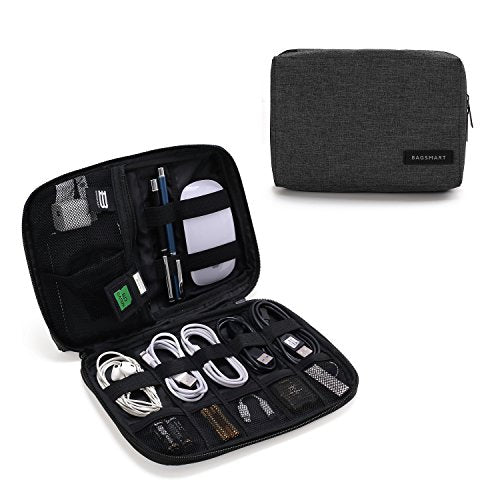 BAGSMART Electronic Organizer Small Travel Cable Organizer Bag for Hard Drives