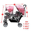 Aligle Weather Shield Double Popular for Swivel Wheel Stroller Universal Size Baby Rain Cover
