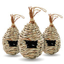 Humming Bird Houses for Outside Hanging, Natural Grass Hanging Bird Hut
