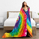 Tie Dye Blanket Throw Smooth Soft Blanket Adult Women Boy Girl Kids Toddler
