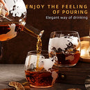 Father's Day Gifts for Men, Unique Gift for Husband Set with 2 Glasses, Liquor Scotch