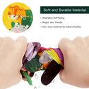Baby Books Toys, Touch and Feel Crinkle Cloth Books for Babies, Infants & Toddler