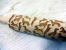 Dachshunds Pattern Embossing Rolling Pin Engraved Rolling Pin With Dogs Pattern