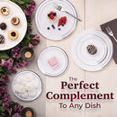 Disposable Plastic Plates - 60 Pack - 30 x 10.25" Dinner and 30 x 7.5" Salad Combo