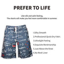 PREFER TO LIFE Board Shorts Mens Swimwear Boxer Beach Fashion Holiday Party