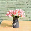 20pcs Pink Flowers Artificial Calla Lily Silk Flowers 13.4" for Home Kitchen Decorations