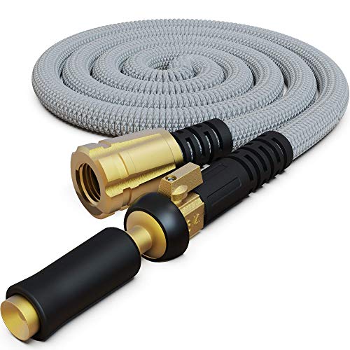 TITAN 75FT Garden Hose - All New Expandable Water Hose with Triple Latex Core