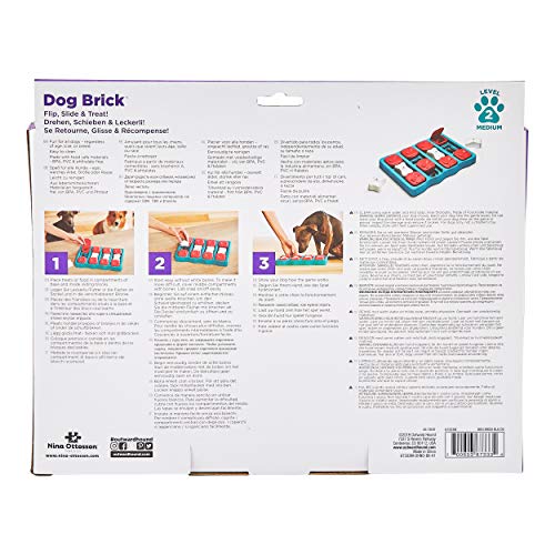 Dog Brick Interactive Treat Puzzle Dog Toy, Intermediate