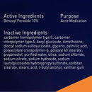Acne Foaming Wash Benzoyl Peroxide 10% Maximum Strength Antimicrobial
