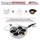 Egg Poacher Pan -Stainless Steel Poached Egg Cooker –Perfect Poached Egg Maker