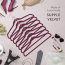 Premium Quality Space Saving Luxurious Velvet Hangers Strong and Durable 50 Pack