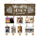 Couples Picture Hanging Board with Clips and Twine