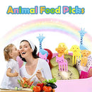 86 Pcs Animal Food Picks for Kids,Cute Cartoon Animal Fruit Food Toothpicks
