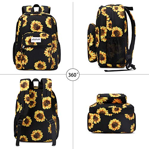 Classical Basic Womens Sunflower School Backpack For College Teen Girls