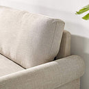 Loveseat Sofa / Easy, Tool-Free Assembly, Beige