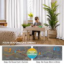 100% White Blackout Curtain Panels for Rooms, 84 Inches Long, Heat and Full Light Blocking