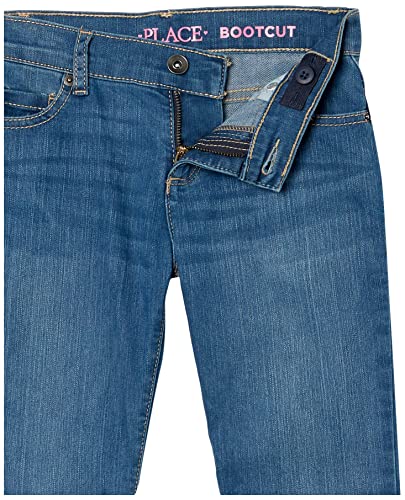 The Children's Place Girl's Basic Bootcut Jeans, Md Lara Wash, 8