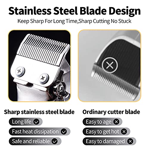 Hair Clippers for Men T-Blade Trimmer Professional Barber Clippers