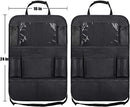 Car Backseat Organizer with 10" Table Holder, 9 Storage Pockets Seat Back Protectors